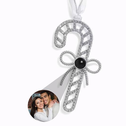 Adorno Bastón Dorado con Foto Personalizada